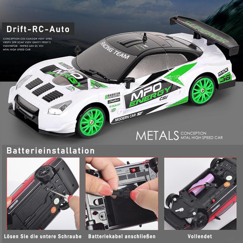 Remote Control Drift Car 15km/h 1/24 Scale