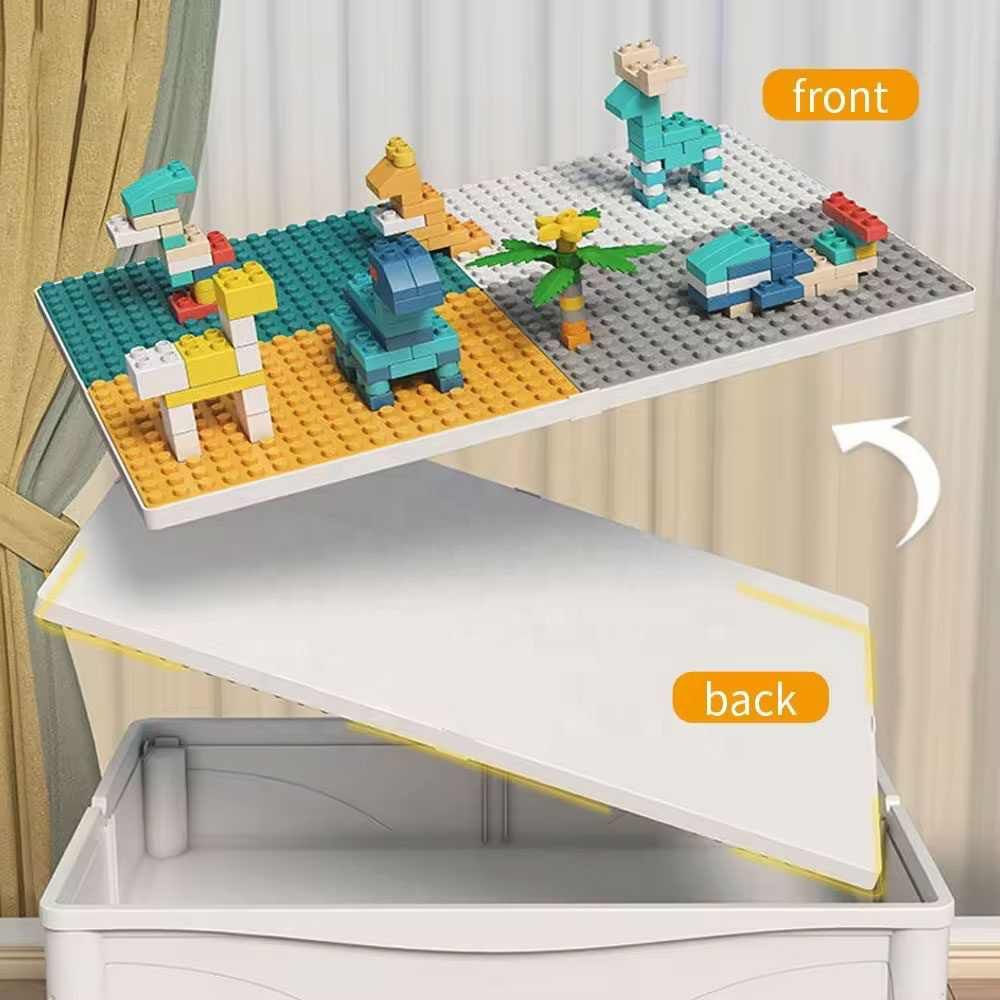 6 - in - 1 Multifunctional Dinosaur Block Table with Ball Track – 104 Pcs - KiddieWink - Gifts They'll Love