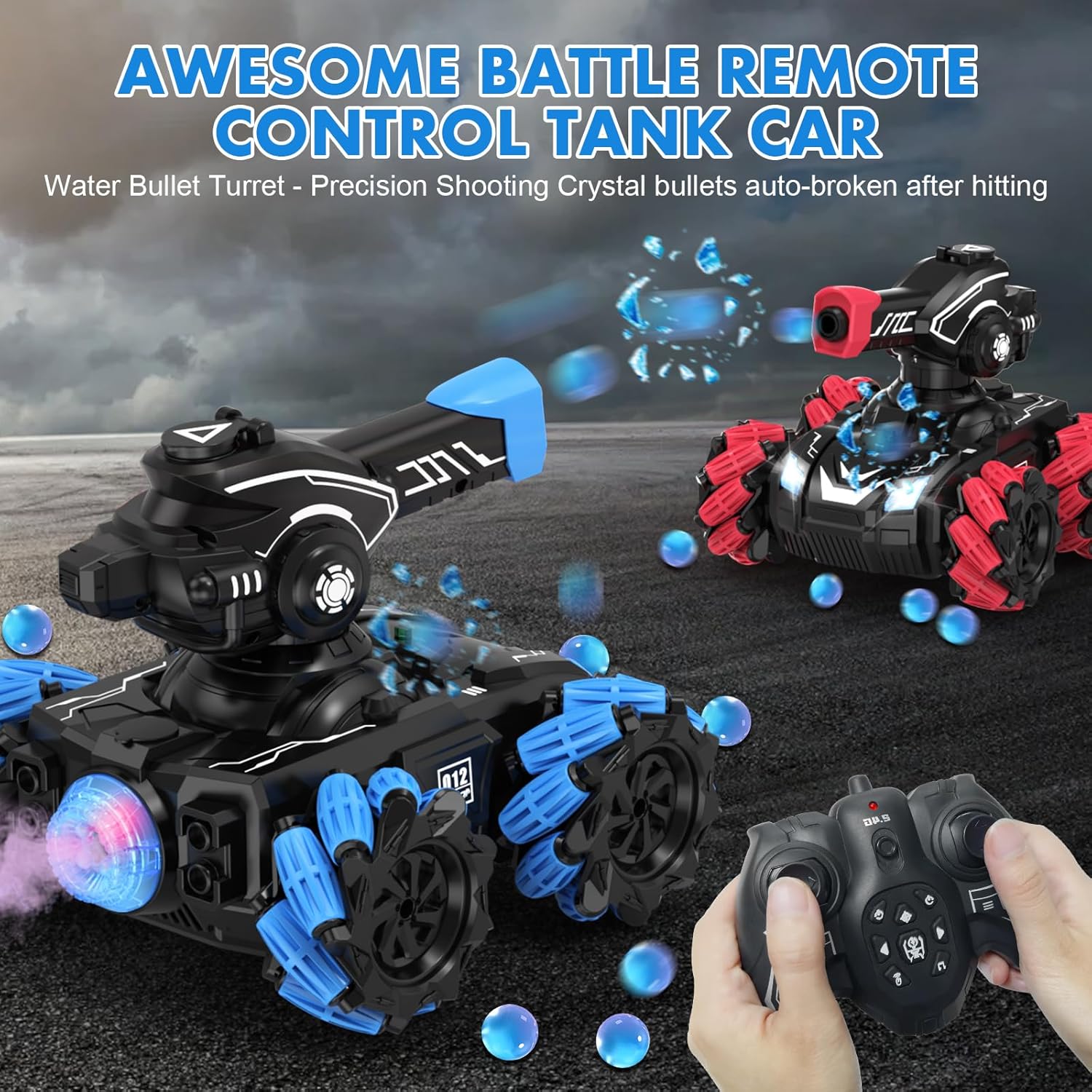 360° Rotating RC Spray Water Bomb Tank For Kids - KiddieWink - Gifts They'll Love