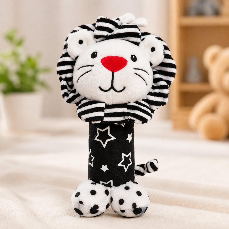 Sensory Animal Black & White Hanging Rattle Toy – image 10 – KiddieWink