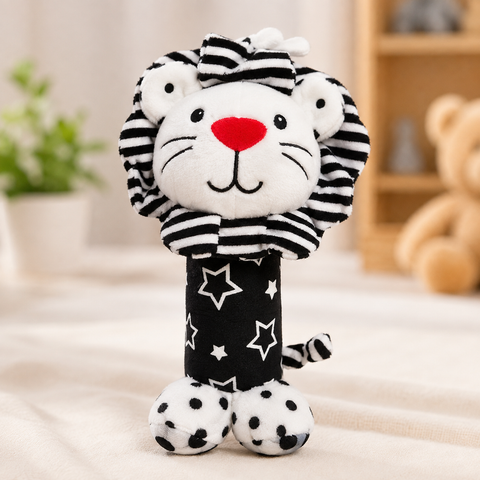 Sensory Animal Black & White Hanging Rattle Toy