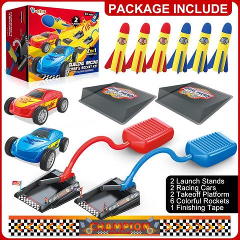 2 In 1 Rocket & Racer Car Toy For Kids - KiddieWink - Gifts They'll Love