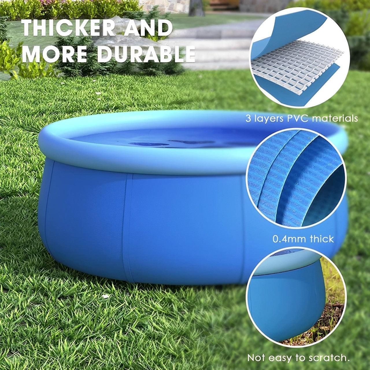 KiddieWink™ Inflatable Round Easy Swimming Pool (1.52m x 38cm) For Kids - KiddieWink - Gifts They'll Love
