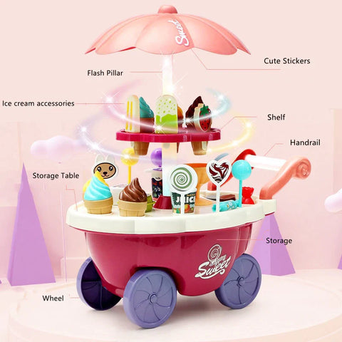 Home Icream & Candy Kiddie Cart Toy