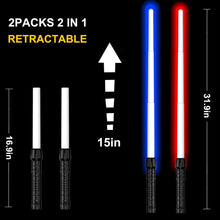 Star Wars Light Saber Swords Red & Blue Lights Set