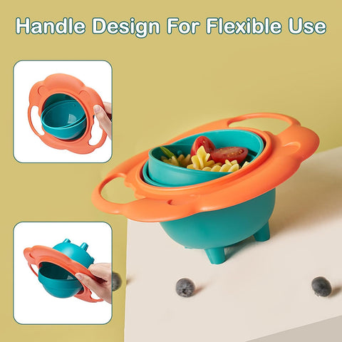 360 Degree Rotate Spill Proof Bowl