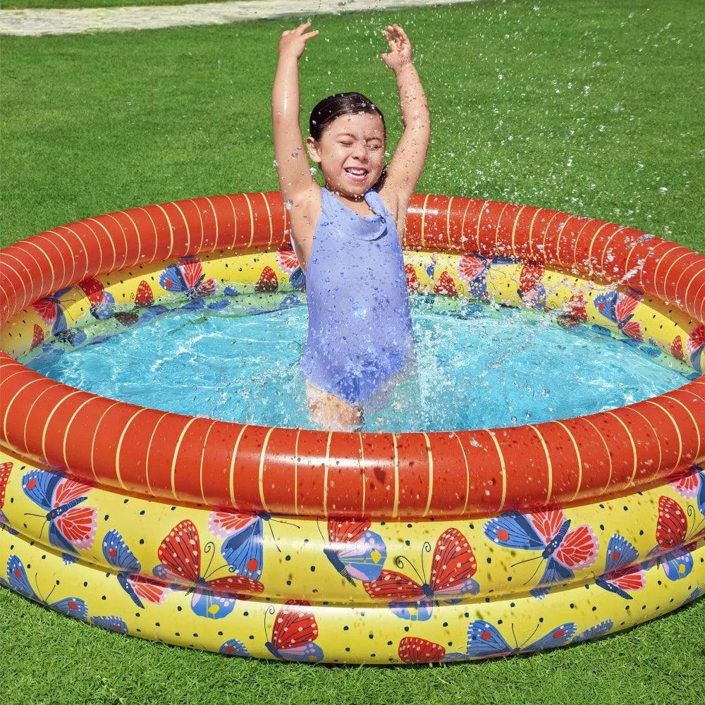 KiddieWink™ Inflatable Butterflies Theme Swimming Pool (1.68m x 39cm) For Kids - KiddieWink - Gifts They'll Love