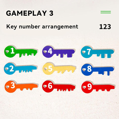 Montessori Letter & Number Key Matching Game