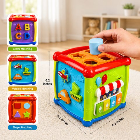 Huanger Fancy Cube Early Learning & Musical Activity Toy