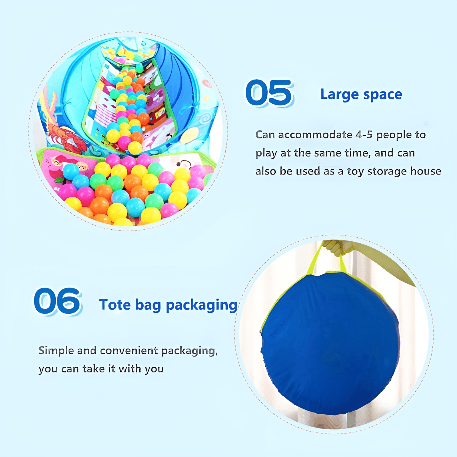 Ball Pool Tent & Tunnel House For Kids - KiddieWink - Gifts They'll Love