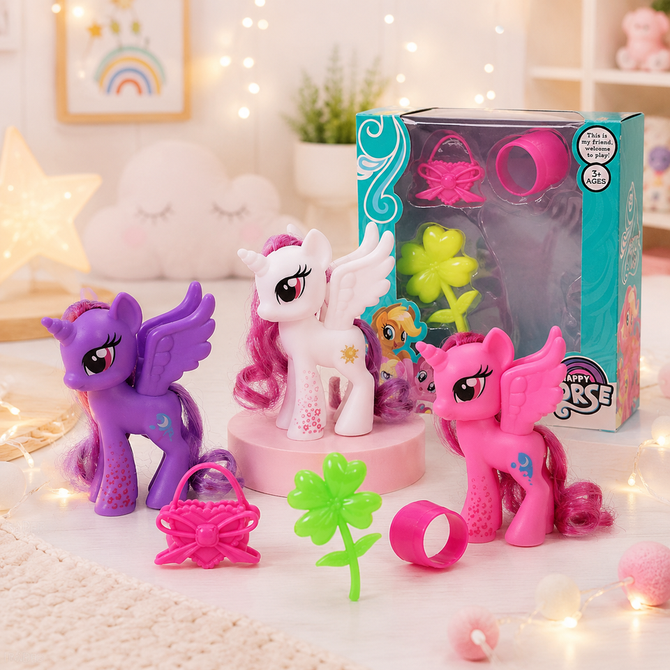 My Happy Horse Winged Unicorn Play Set – image 4 – KiddieWink
