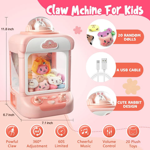 Mini Claw Rabbit Fun Doll Machine