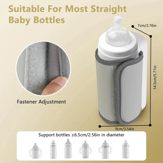 Electric Baby Bottle Warmer – Portable Travel Milk Heater