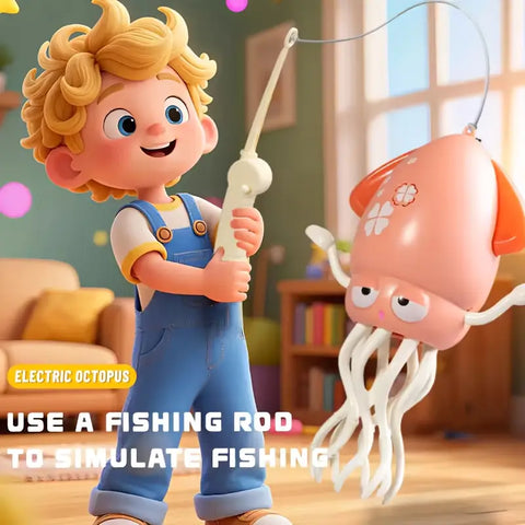 Lightning & Musical Squid Dance Toy - Chargable & Sensor