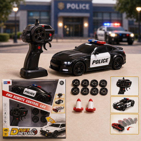 Turbo Patrol Police Drift King 4WD RC Car