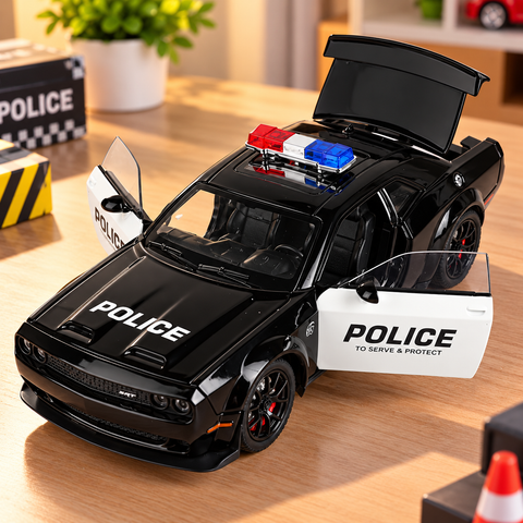 Alloy Pullback Police Diecast Car