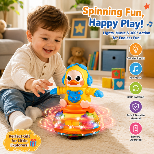 Interactive Duck Rotating Ferris Light & Music Toy