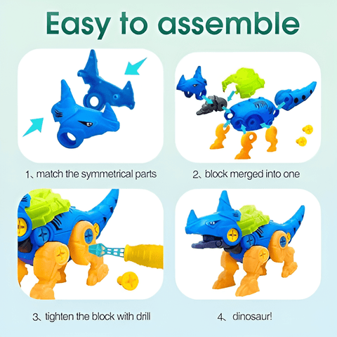 DIY Building Colorfull Dinosaur Toy For Kids - KiddieWink - Gifts They'll Love