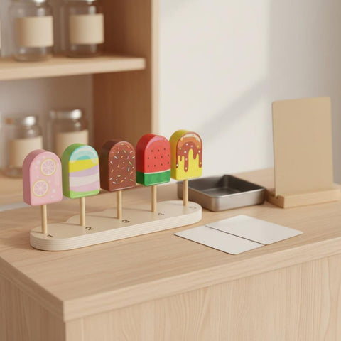 Wooden Ice Cream Sorting & Matching Toy – image 4 – KiddieWink
