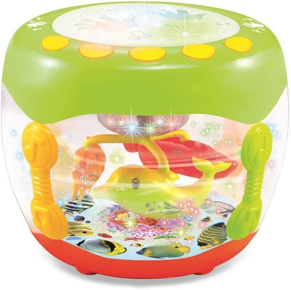 Musical & Flashing Rotating 3D Lights Drum - KiddieWink - Gifts They'll Love