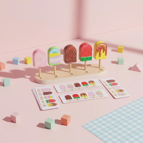 Wooden Ice Cream Sorting & Matching Toy – image 8 – KiddieWink