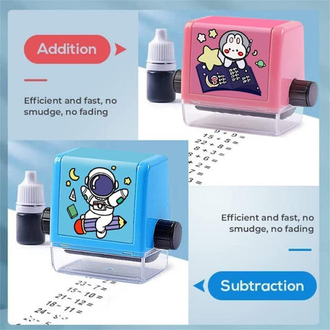 Math Learning Roller Stamp for Kids (Add & Subtract)