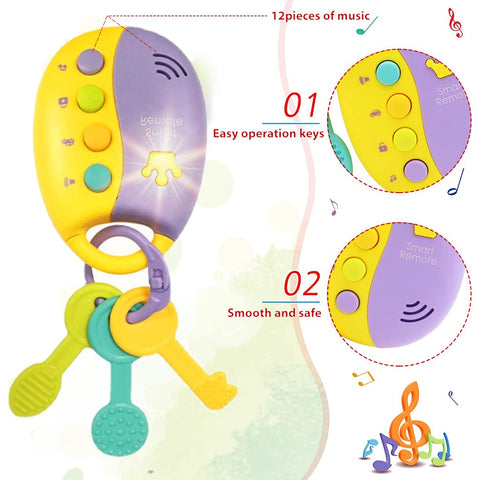 Musical Smart Remote Key Toys for Baby