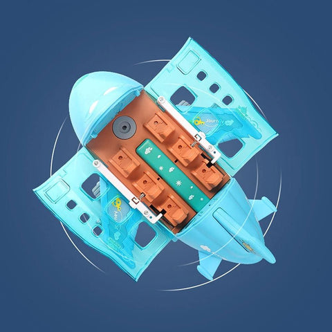 Lightning & Musical 360 Rotating Gear Airplane - KiddieWink - Gifts They'll Love
