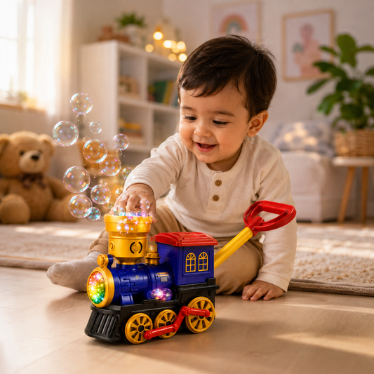 Musical Magic Bubble Adventure Train For Kids