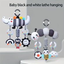 Montessori Baby Black And White Crocodile Stroller Toy