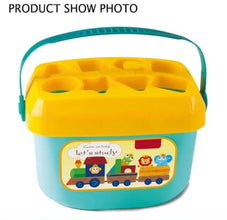 Huanger Babys First Alphabet Block Shape Sorting Blocks