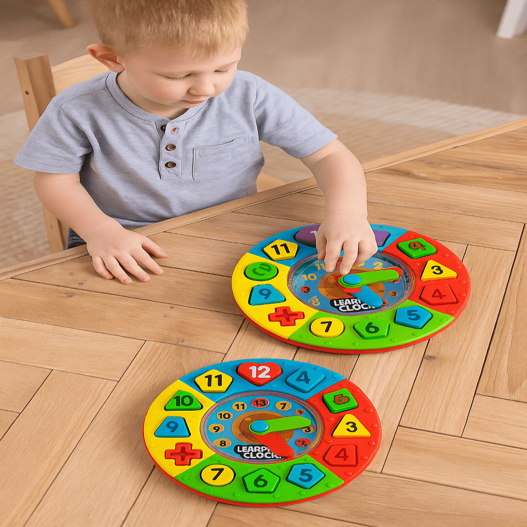 Interactive 3 - in - 1 Clock Game – Shapes, Maze & Time Play - KiddieWink - Gifts They'll Love