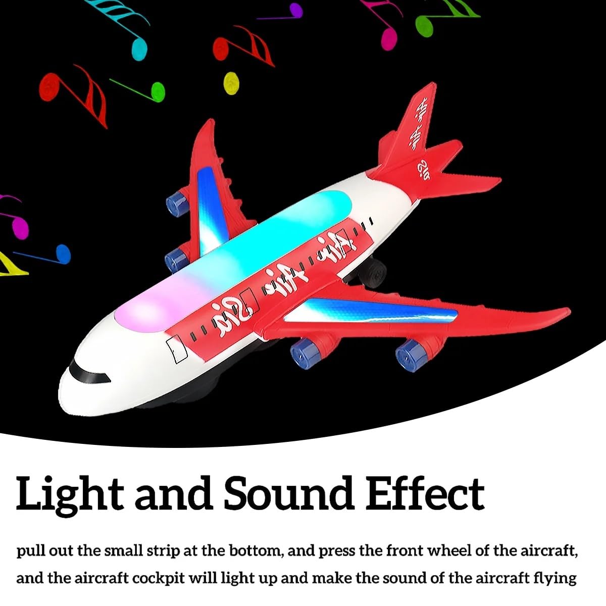 Lightning & Musical Airplane Toy For Kids - KiddieWink - Gifts They'll Love