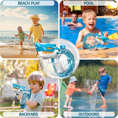 Shark Cartoon Electric Water Gun Toy - KiddieWink - Gifts They'll Love