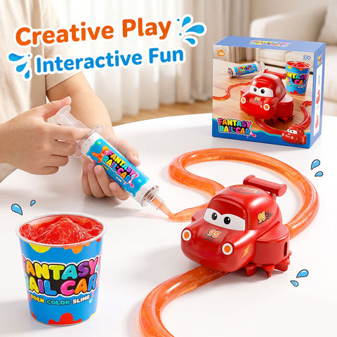 DIY Slime Track Automatic Race Car