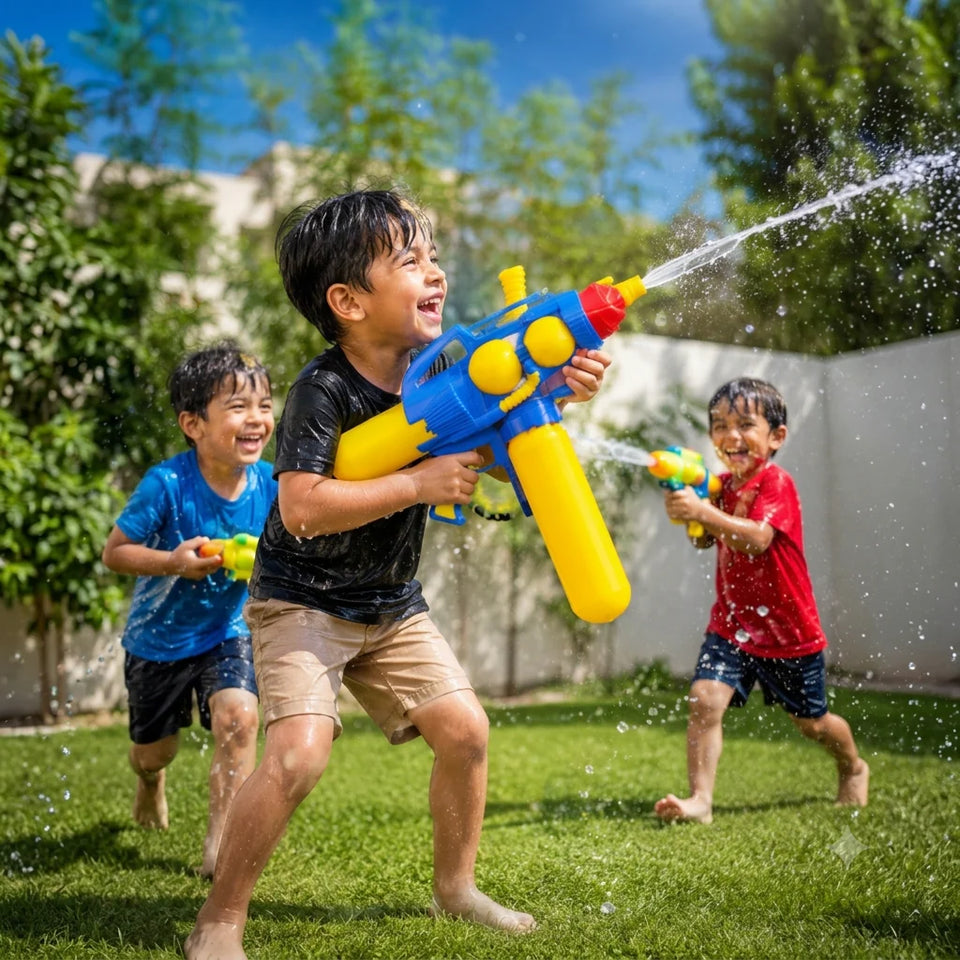 Aqua Storm Water Blaster Gun & 3D Inflatable Punching Bop Bag Boxing Toy – image 4 – KiddieWink