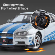 Diecast Model Nissan Skyline GTR R34 1/24