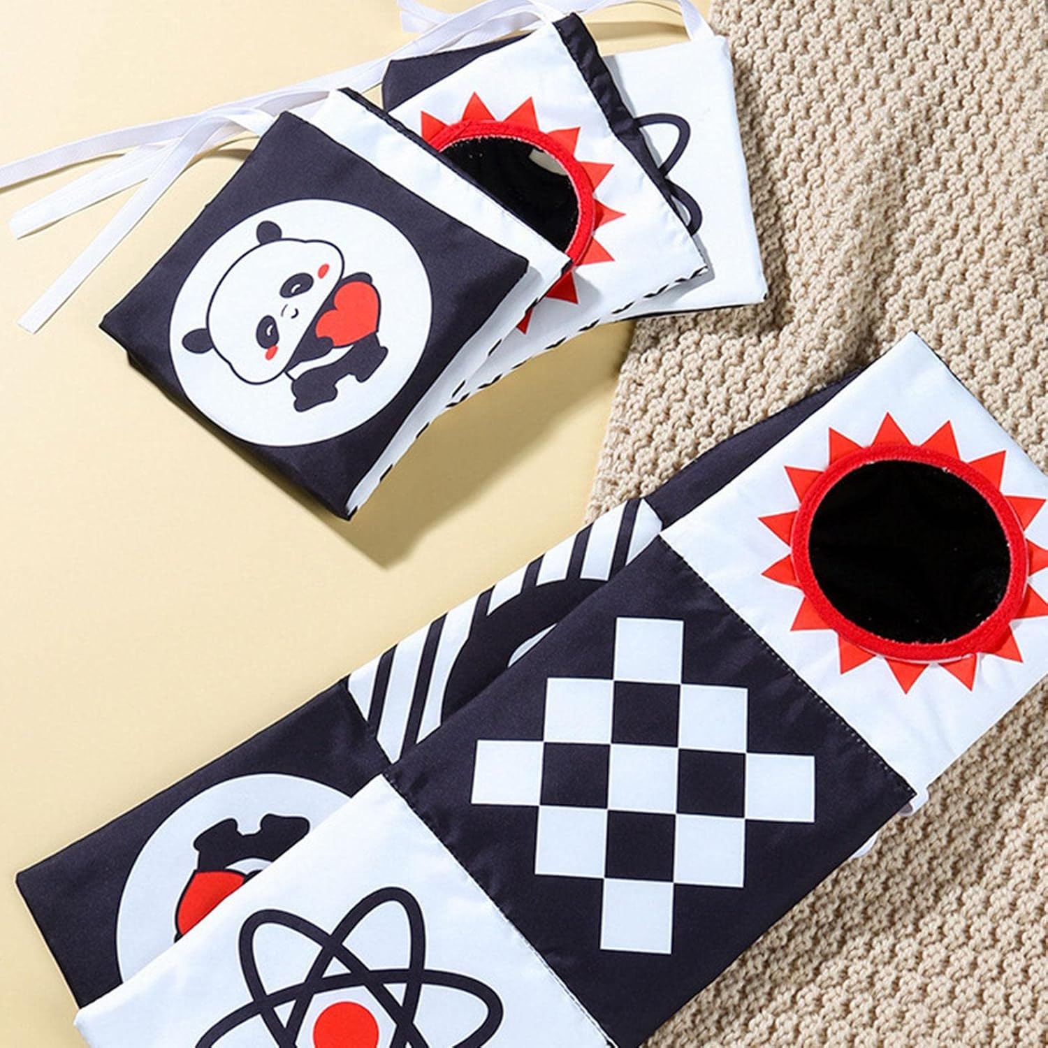 Cute Panda Sensory Soft Cloth Book For Babies - KiddieWink - Gifts They'll Love