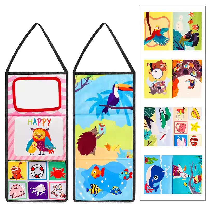 Tummy Time Mirror Sensory Cloth Book For Toddler - KiddieWink - Gifts They'll Love
