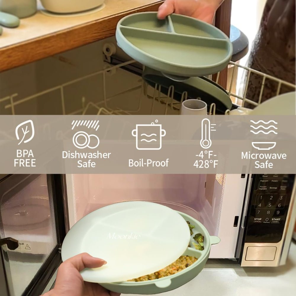 Silicone Suction Plate with Matching Utensils - KiddieWink - Gifts They'll Love