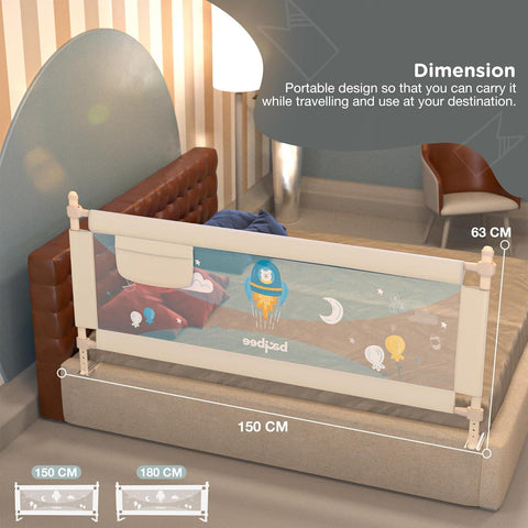 Portable Safety Bed Rail Guard Barrier for Baby
