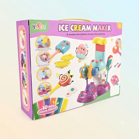 Colorful Mini Ice Cream Maker Toy for Kids