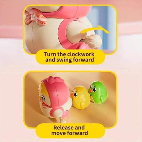 Interactive Crawling Toy - Hen With 3 Chicken