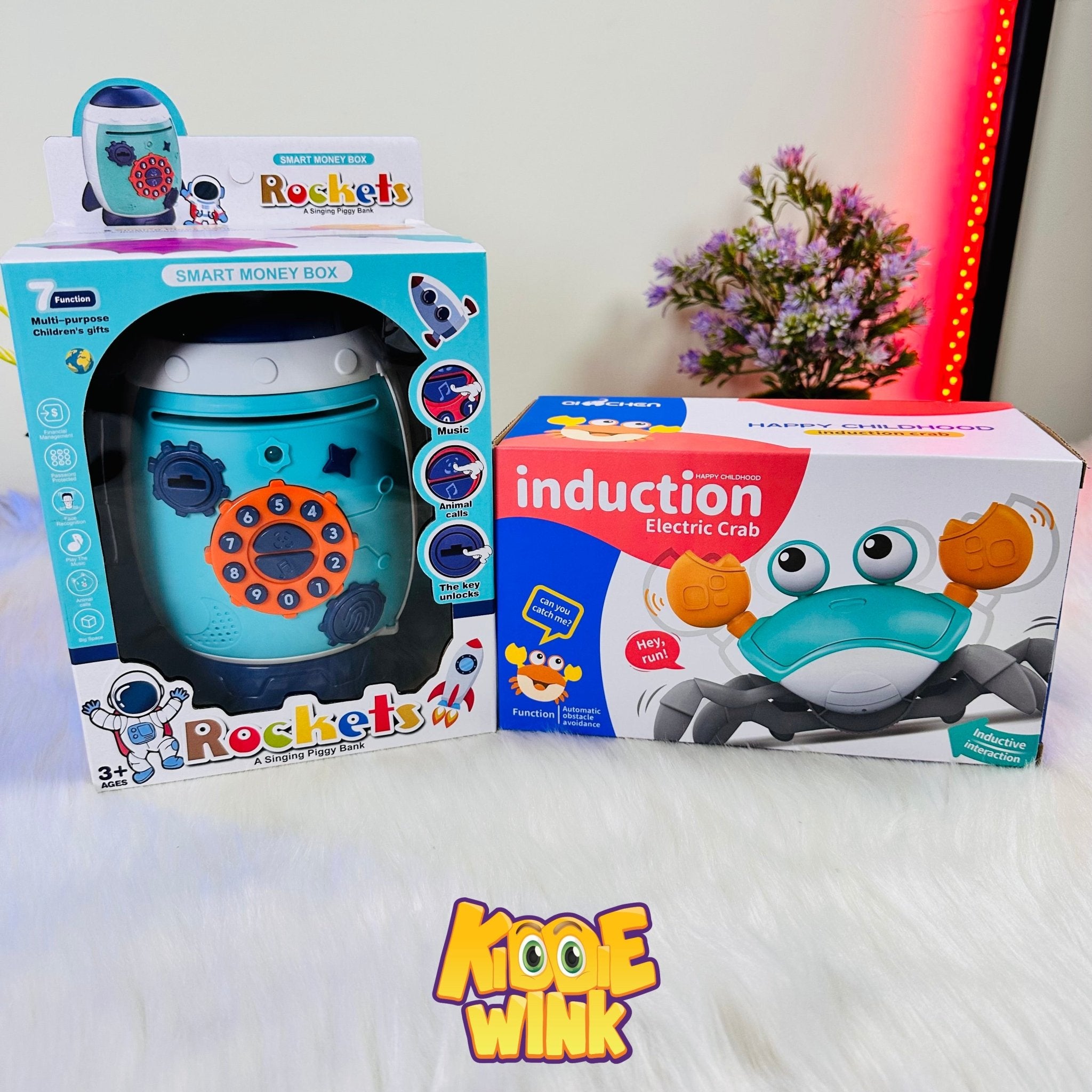 Musical Crawling Crab & Musical Money Bank Toys For Kids - KiddieWink - Gifts They'll Love