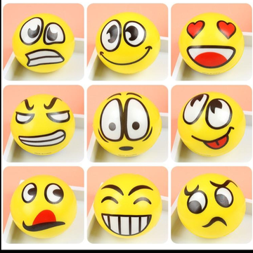 Happy Emoji Foam Squeeze Balls For Kids