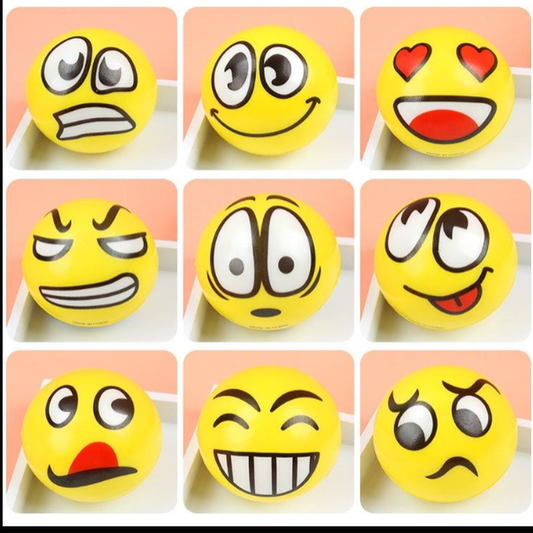 Happy Emoji Foam Squeeze Balls For Kids