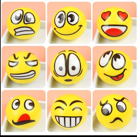 Happy Emoji Foam Squeeze Balls For Kids