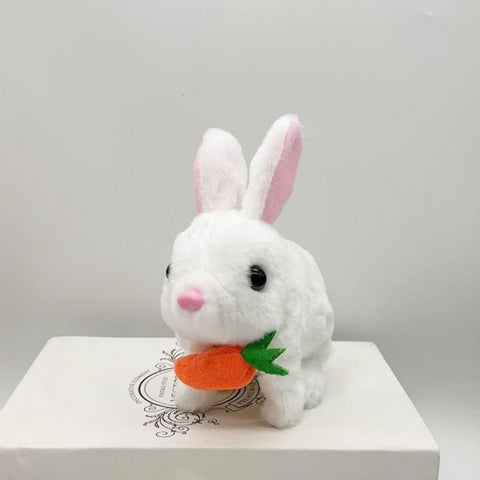 Interactive Bunny Rabbits Plush With Carrot For Kids
