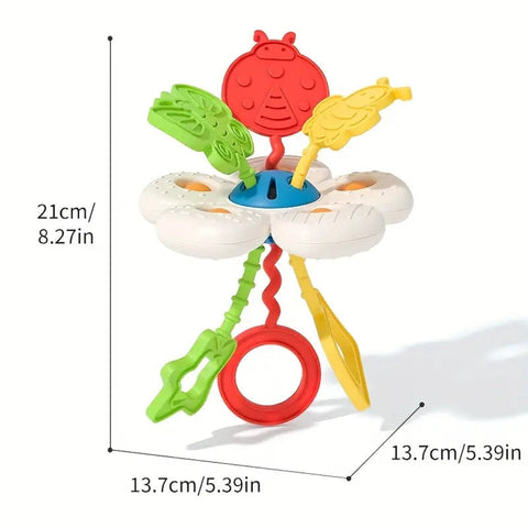 Floral Sensory Pull String Toy