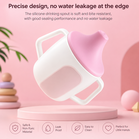 Baby Silicone Sippy Cup with Handles